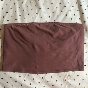 Pink-  brushed rose bandeau/tube top